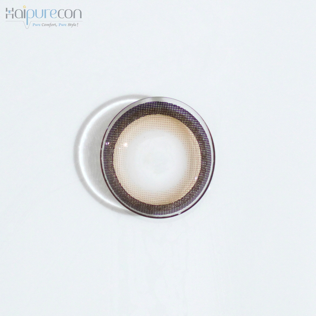 Haipurecon Lollipop Brown 14.5mm contact lens with power