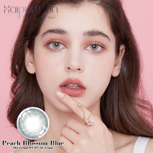 Haipurecon Peach Blossom Blue 14.0mm contact lenses