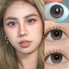 Haipurecon Honey peach grey 14.5mm contact lens with power