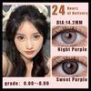 Haipurecon Sweet boy purple 14.2mm contact lens with power
