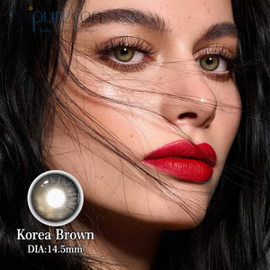 Haipurecon Yearly Color Contact Lenses Korea brown 14.5mm with power