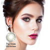 Haipurecon Cheap color contact lenses Fog green 14.0mm with power