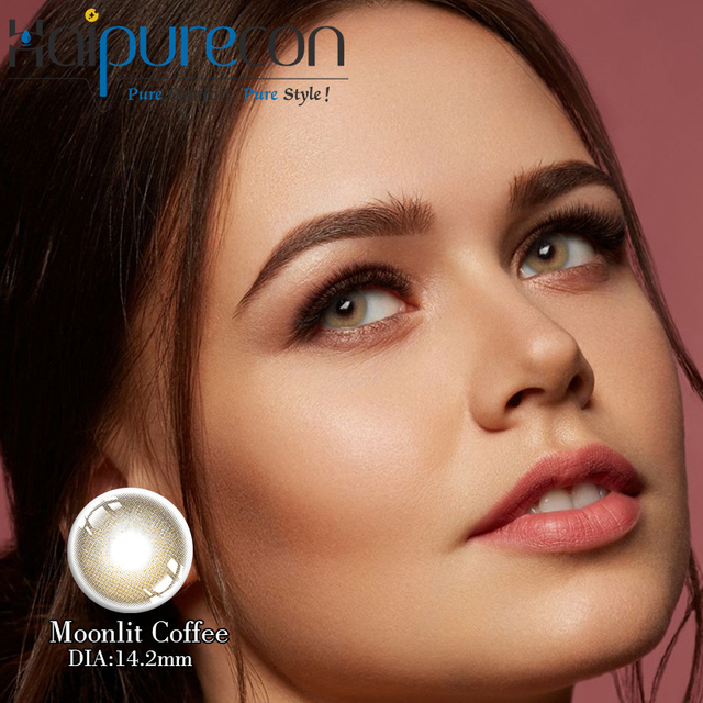 Haipurecon Moonlit Coffee 14,2 mm, 40 odstotkov vsebnosti vode, barvni recepti za rjave oči, ugodne cene
