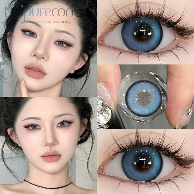 Haipurecon Bubble blue 14.5 mm contact lens