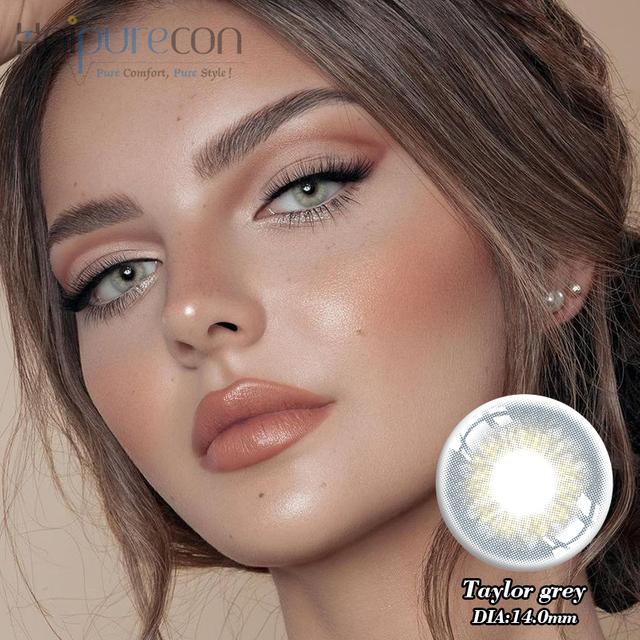 Haipurecon Taylor grey 14.0mm contact lenses with power
