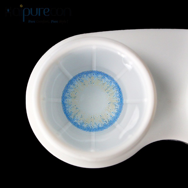 Haipurecon Little wild cat blue 14.0mm contact lenses