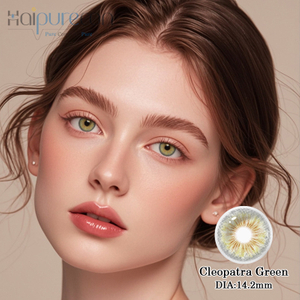Haipurecon Soft Clepatra Green Prescription Colored Contacts with CE Approved