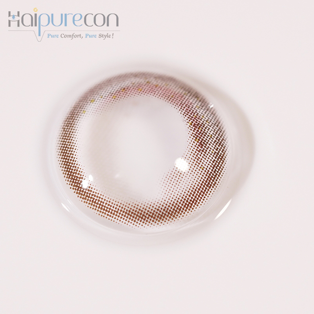 Haipurecon Wild Moon Brown 14.0mm contact lens with power