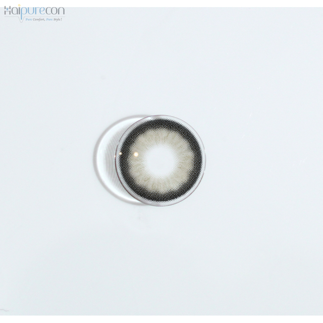 Haipurecon Black swan brown 14.5mm contact lenses with power
