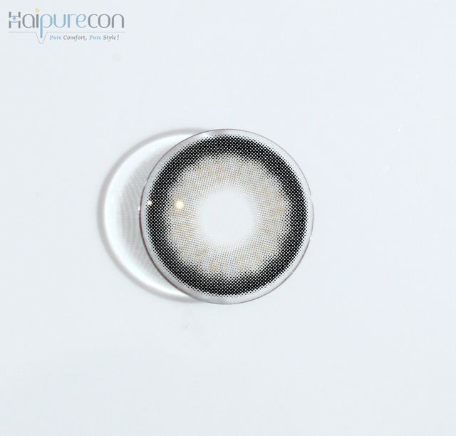 Haipurecon Black swan grey 14.5mm contact lenses with power