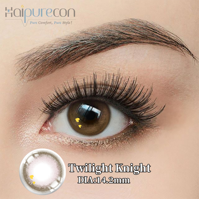 Haipurecon Twilight Knight Brown 14.2mm Contact Lenses