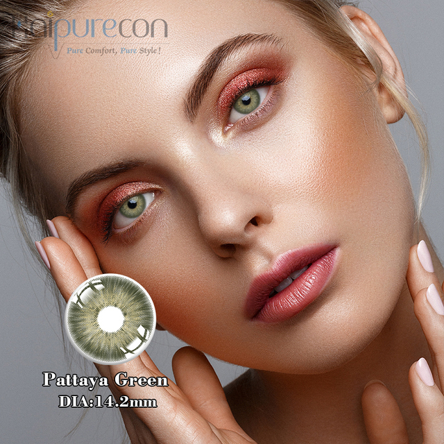 Haipurecon Pattaya green 14.2mm contact lenses