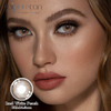 Haipurecon iced white peach 14.5mm contact lenses Iced white peach with power