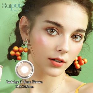 Haipurecon Indulge 3 tone brown 14.2mm contact lens 