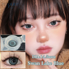 Haipurecon Swan Lake Blue 14.5mm contact lens with power