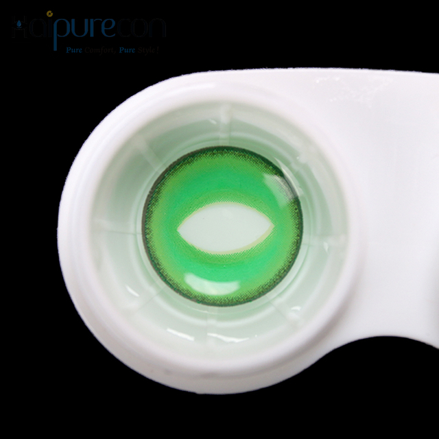 Haipurecececon Cosplay Contact Lens Emerald Green 14.5mm 