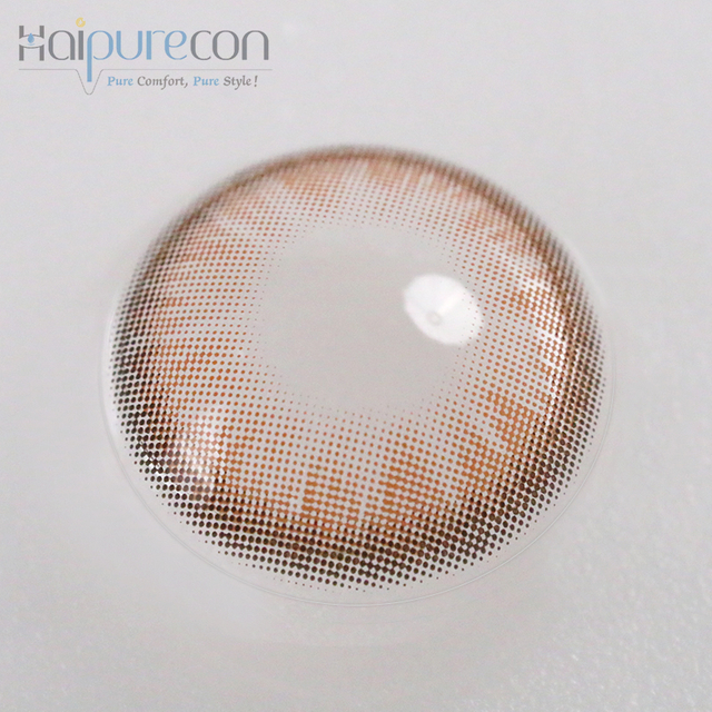 Haipurecon color contact Lenses Honeydew Brown 14.2mm