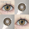 Haipurecon Jet lag Brown 14.5 mm contact lens with power