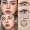 Haipurecon Prescription Yearly Color Contact Lenses Aoki Light Camel