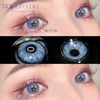 Haipurecon Gem blue 14.0mm contact lens with power