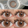 Haipurecon iced white peach 14.5mm contact lenses Iced white peach with power