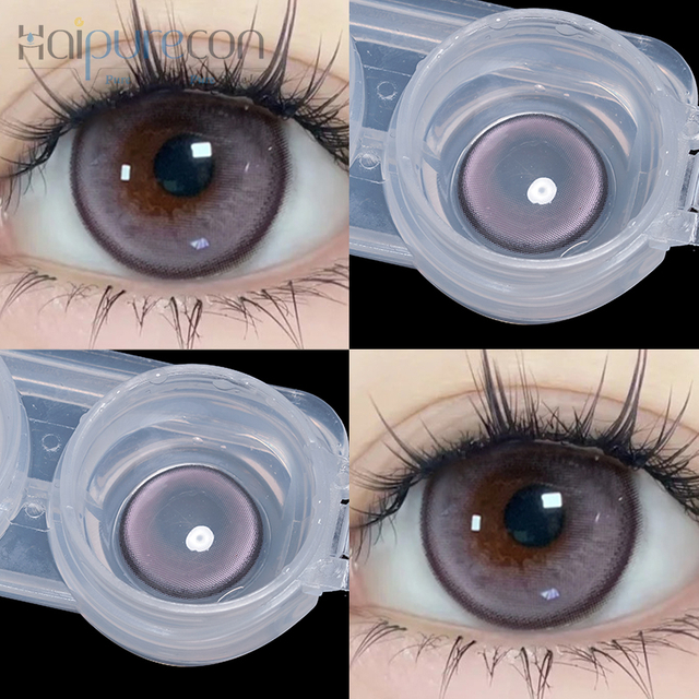 Haipurecon Daily contact lens Crushed ice purple 14.5 mm with power