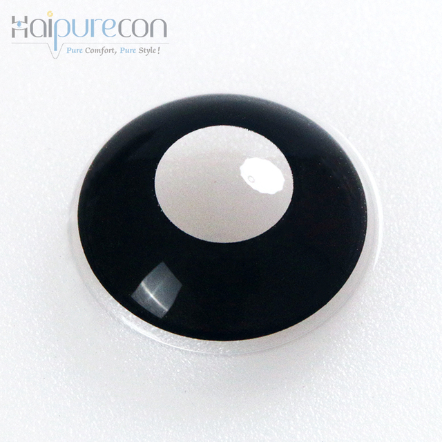 Haipurecon Cosplay contact lens Ring Black 14.5mm 