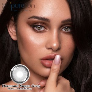 Haipurecon Diamond Sugar grey 14.5mm contact lenses with power