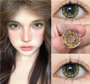 Haipurecon color contact Lenses Flower Brown 14.5mm