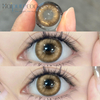 Haipurecon Jet lag Brown 14.5 mm contact lens with power