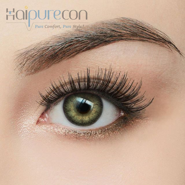 Haipurecon Rich girl green 14.0mm contact lenses