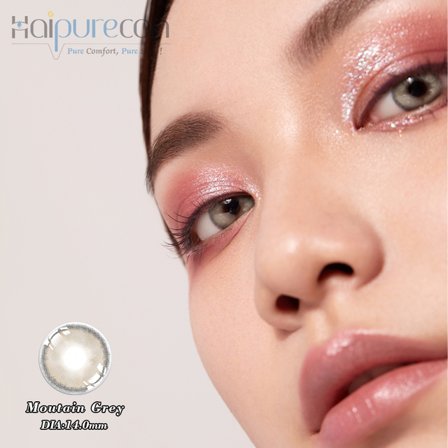 Haipurecon Mountain grey 14.0mm contact lenses with power