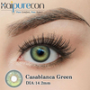 Haipurecon Casablanca Green 14.2mm K-Beauty Lensa Kontak Sekali Pakai Tahunan Gaya Alami 40 Persen Kadar Air 8.6 Kurva Dasar