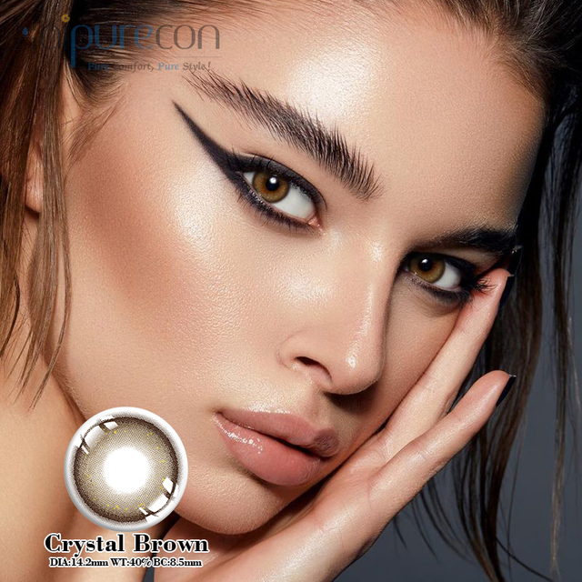 Haipurecon Crystal 4 tone Brown 14.2mm contact lenses
