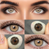 Haipurecon Prescription Yearly Color Contact Lenses siri brown