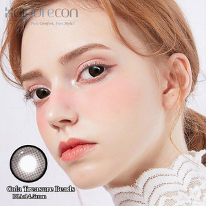 Haipurecon color contact Lenses Cola pearl Treasure Beads 14.5mm
