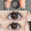 Haipurecon color contact Lenses Mirror water 3 tone with power 14.2mm