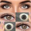 Haipurecon Yearly Color Contact Lenses siri grey 14.0mm with power