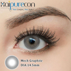 Haipurecon Mech Graphite 14.5mm Soft Yearly Disposable Contact Lenses 40 Percent Water Content