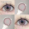 Haipurecon Dancing Star Pink 14.2 mm contact lens with power