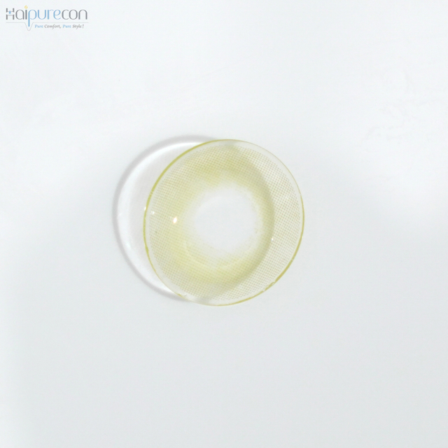Haipurecon Aurora green 14.2mm contact lense with power