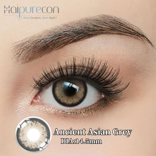 Haipurecon Ancient Asian Grey 14.5mm Contact Lenses