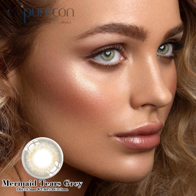 Haipurecon Mermaid Tears Grey 14.5mm contact lenses