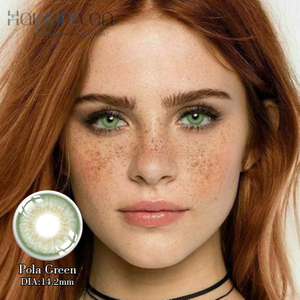Haipurecon Pola green 14.2mm contact lens