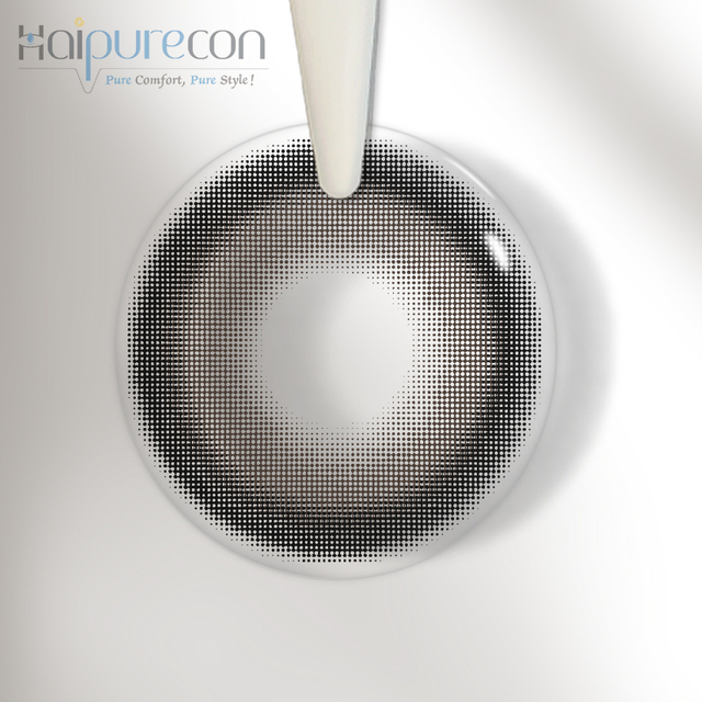 Haipurecon Milk Ball Black 14.5mm contact lenses with power