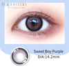 Haipurecon Sweet boy purple 14.2mm contact lens with power
