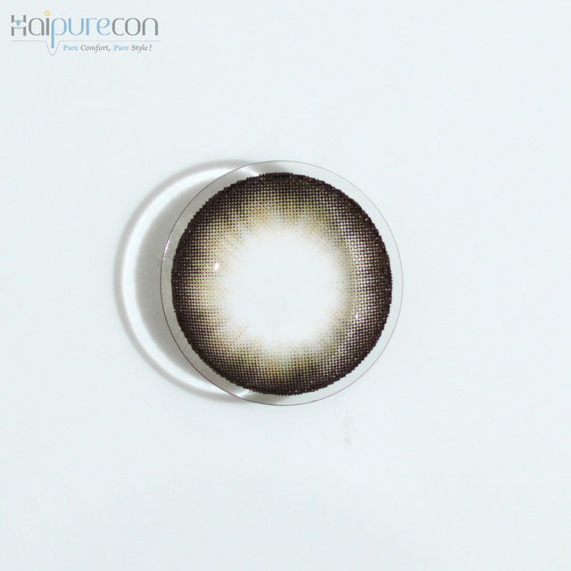 Haipurecon Pear Brown 14.5mm contact lens with power