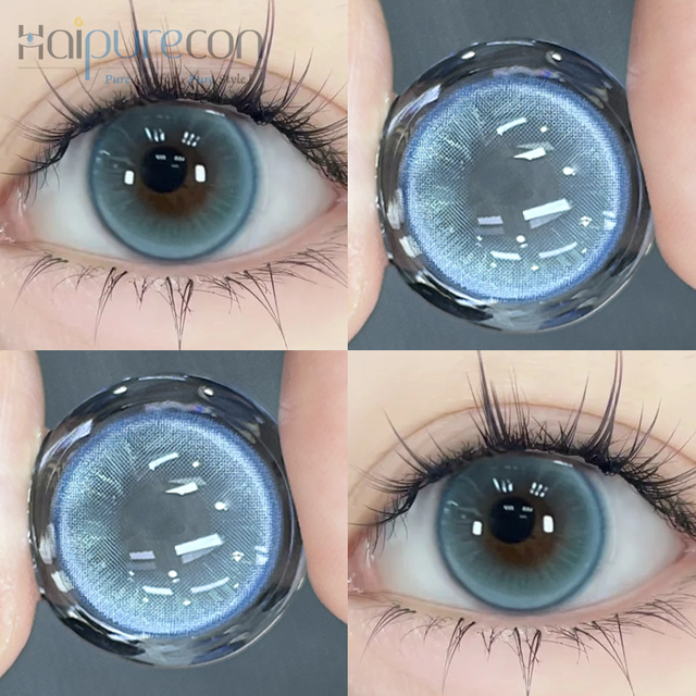 Haipurecon color contact Lenses Beach Imprint 14.2mm with power