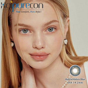 Hybrid Kitten Blue 14.2mm 40 Percent Water Content Daily Disposable Lenses Best-Selling Beauty Style