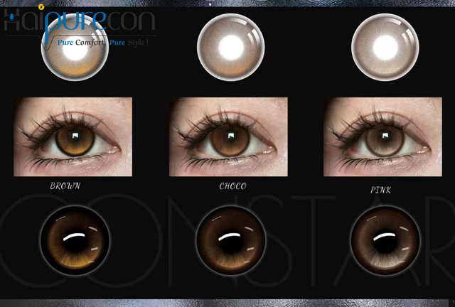 Haipurecon High-Light Series Yearly Disposable Contact Lenses for Beauty 8.5mm Base Curve 40 Percent Water Content